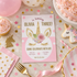 Personalized Glitter Unicorn Birthday Invitation