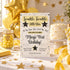 Twinkle Little Star Milestone Birthday Invitation- Yellow