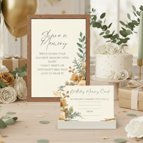 Floral Birthday Party Collection | Editable Birthday Party Printables
