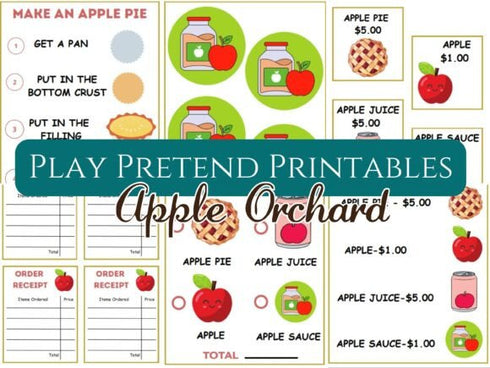 Apple Orchard Pretend Play Printable