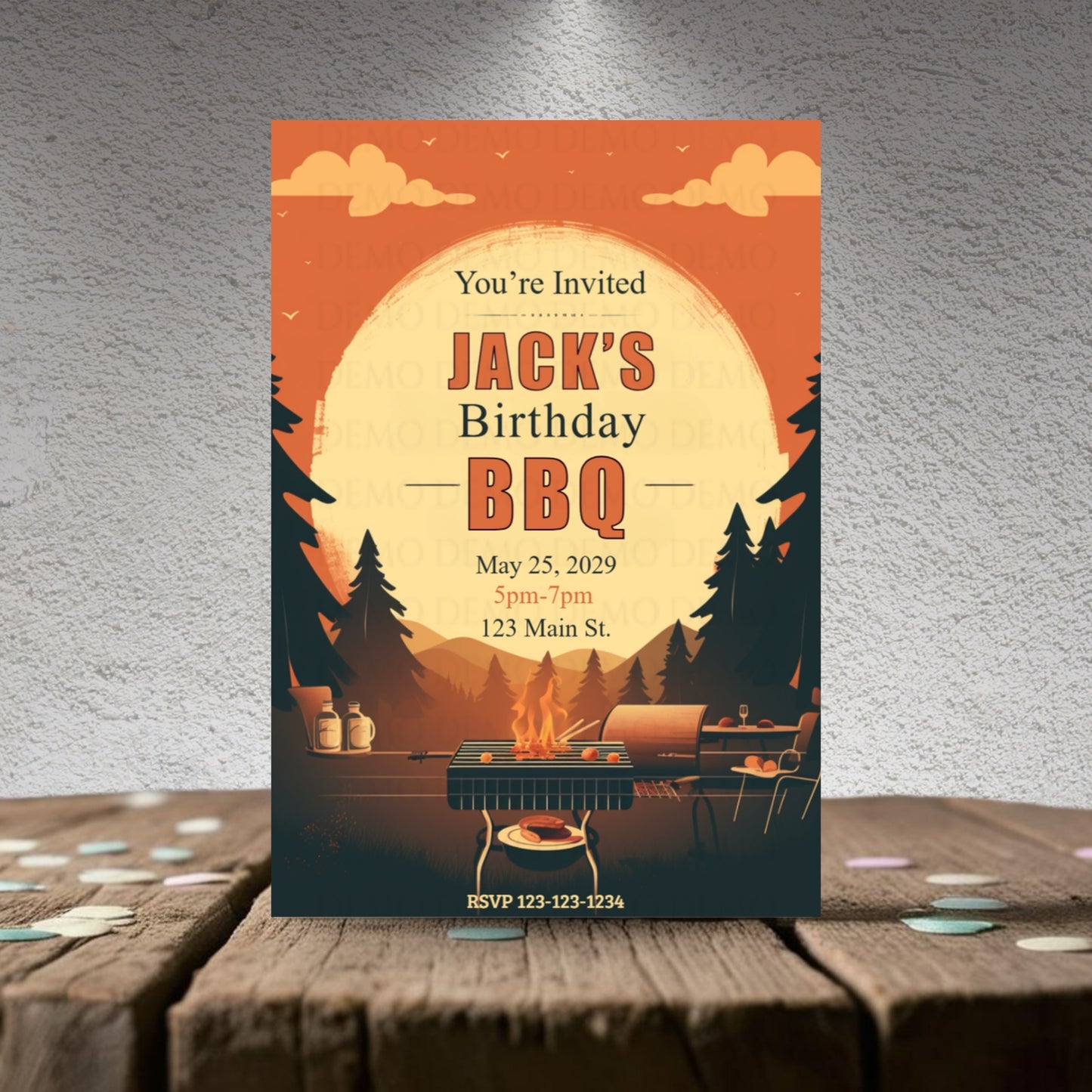 Personalized BBQ Party Invitation