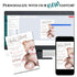 Baby Shower Invitation with Cute Teddy Bear Illustration – Personalized Invite