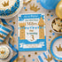 Blue Castle Prince Birthday Invitation | Editable Party Invitation