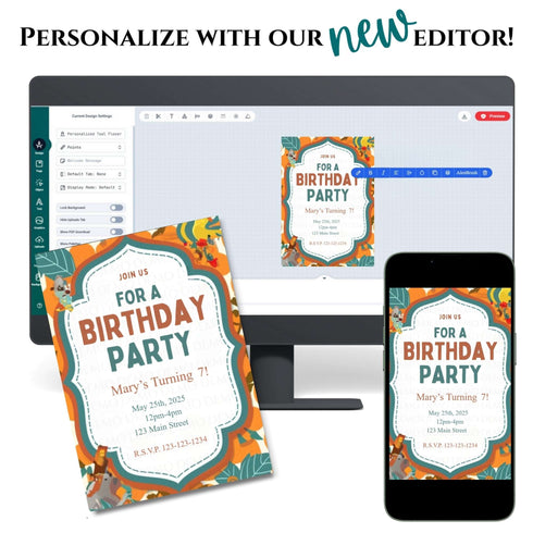 Party Vibe Birthday Invitation