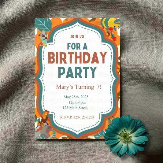 Party Vibe Birthday Invitation
