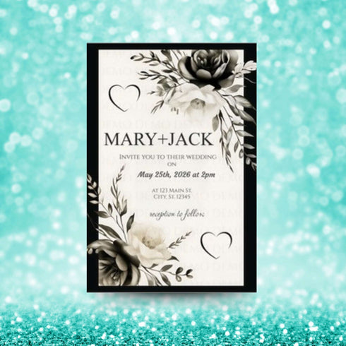 Eventful Elegance Wedding Invitation
