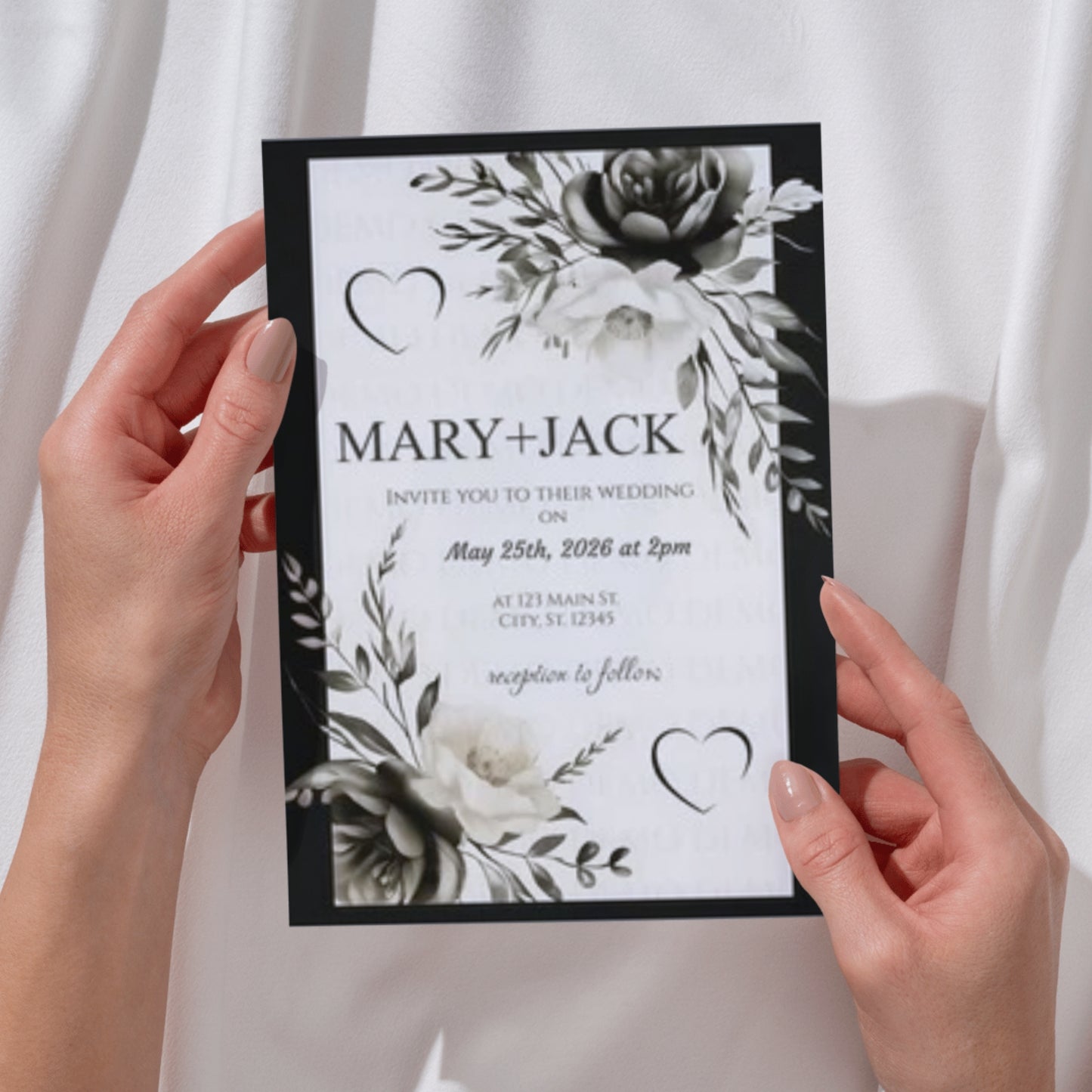 Eventful Elegance Wedding Invitation