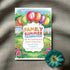 Family Summer Celebration Invitation with Colorful Balloons – Fun Outdoor Party Invite