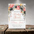Floral Balloon Baby Shower Invitation – Editable Personalized Template