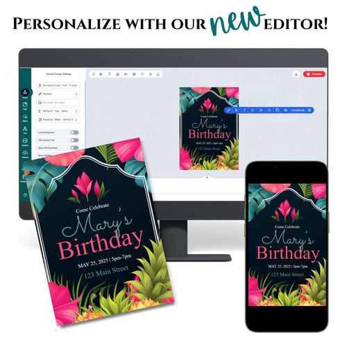 Island Fiesta Birthday Invitation