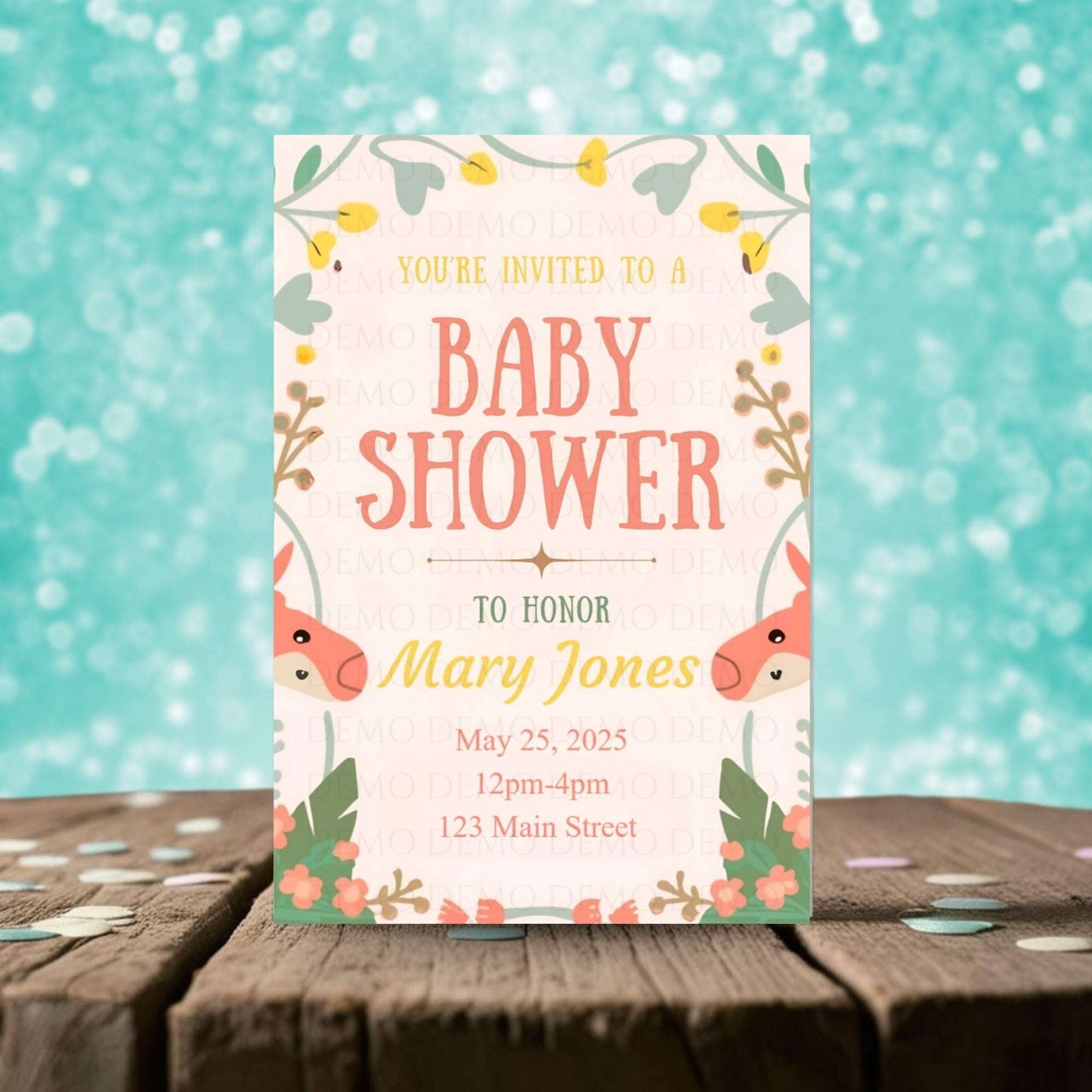 Neutral Baby Shower Invite
