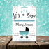 Personalized Boy Buggy Baby Shower Invite