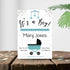 Personalized Boy Buggy Baby Shower Invite