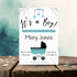 Personalized Boy Buggy Baby Shower Invite