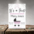 Personalized Girl Buggy Baby Shower Invite