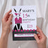 Personalized Milestone Pink Bunny Birthday Invitation