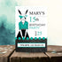 Personalized Milestone Teal Bunny Birthday Invitation