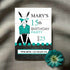 Personalized Milestone Teal Bunny Birthday Invitation