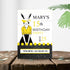 Personalized Milestone Yellow Bunny Birthday Invitation