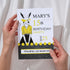 Personalized Milestone Yellow Bunny Birthday Invitation