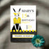 Personalized Milestone Yellow Bunny Birthday Invitation