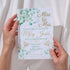 Personalized Mint Floral Bridal Shower Invitation