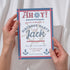 Personalized Nautical Birthday Party Invitation