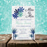 Personalized Navy Blue Bold Bridal Shower Invitation