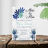 Personalized Navy Blue Bold Bridal Shower Invitation