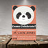 Personalized Panda Birthday Party Invitation