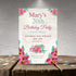 Personalized Pink Peony Milestone Birthday Invitation