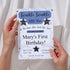 Personalized Twinkle Little Star Birthday Invitation | Blue