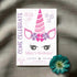 Personalized Unicorn Face Birthday Invitation