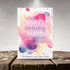 Personalized Watercolor Floral Birthday Invitation
