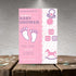 Pink Footprint Baby Shower Invitation