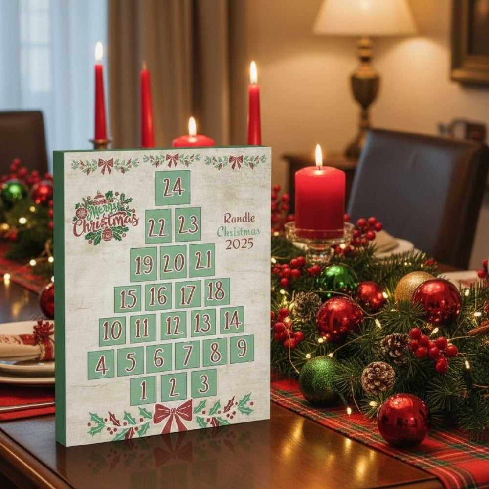 Personalized Family Activity Advent Calendar Printable