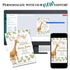 Rustic Chic Baby Shower Invitation with Giraffe and Greenery – Personalized Invite