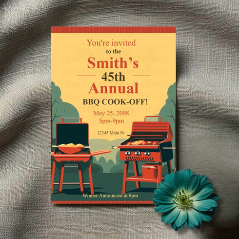 Smoke & Sizzle Cook-Off Invite