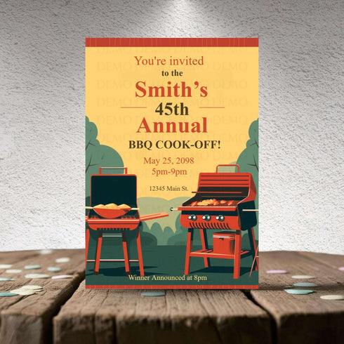 Smoke & Sizzle Cook-Off Invite