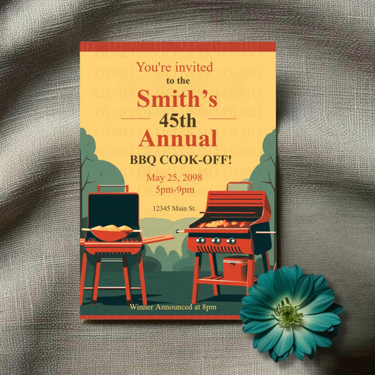 Smoke & Sizzle Cook-Off Invite