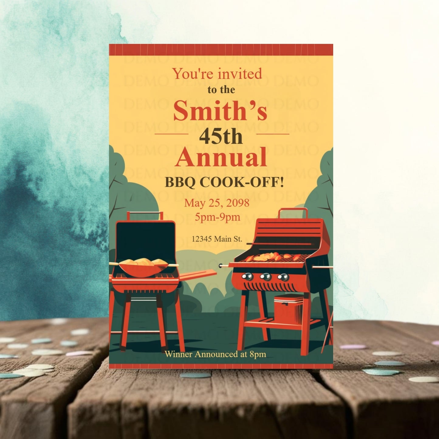 Smoke & Sizzle Cook-Off Invite