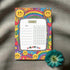 Sunny Day Kids Printable Bundle – Chore Chart, Daily Schedule, Teeth Brushing Chart & Affirmation Page