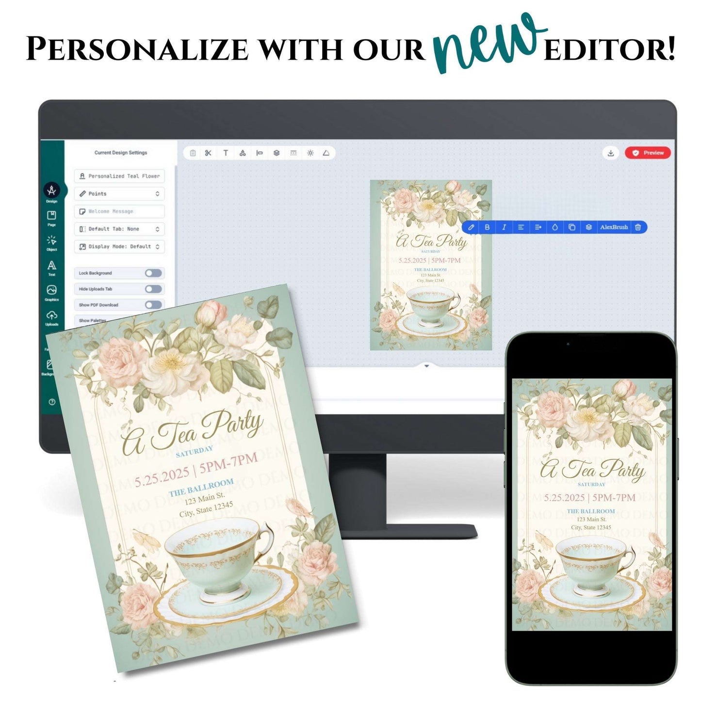 Teatime Delights Invite