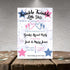 Twinkle Little Star Gender Reveal Personalized Invitation | A