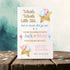 Twinkle Little Star Gender Reveal Sparkle Invitation