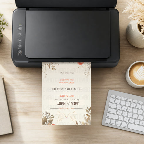 Personalized Bridal Shower Dove Invitation | Editable Elegant Template