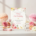 Whimsical 21st Birthday Invitation with Watercolor Flowers – Custom Party Invite