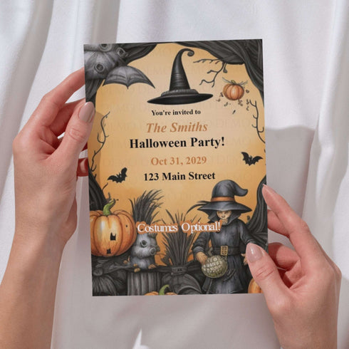 Witchin' Good Time Halloween Invitation
