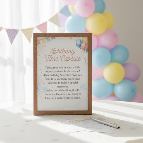 Neutral Birthday Party Collection | DIY Decorations, Games & Party Signs