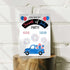 Personalized Fourth of July Invitation | Car